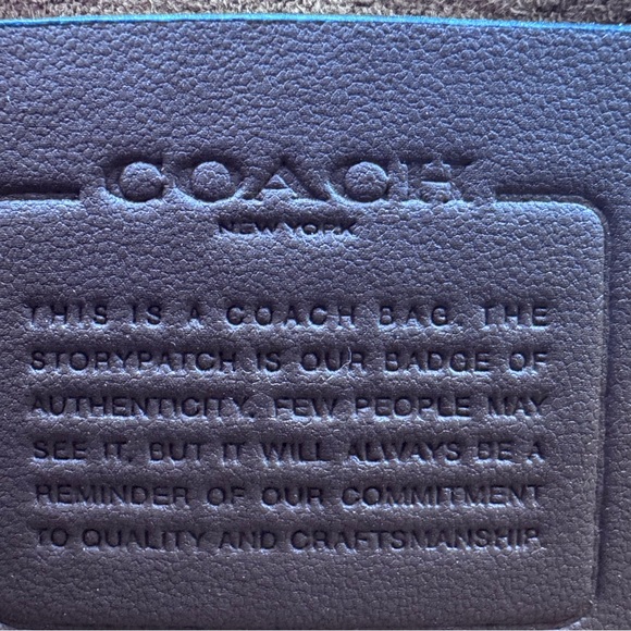 Coach NW/OT Cutegoth Blue Jean Bag with Silver Studded Accents & Chain Strap - Picture 8 of 10